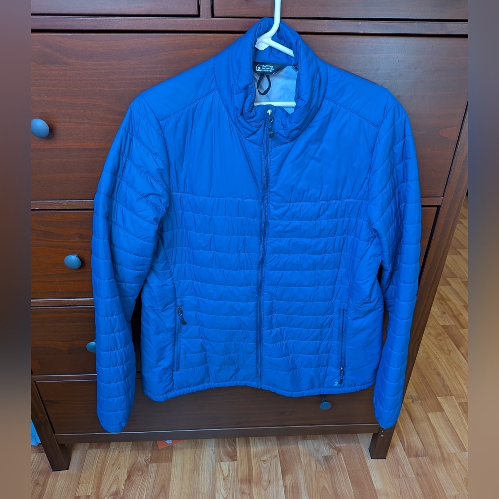 Ems Packable Women's Blue Puffer Jacket Sz Xl - image 1